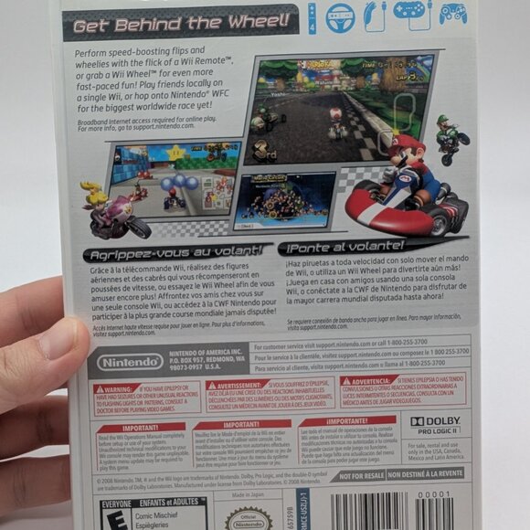 ** SOLD ** Mario Kart Wii (Nintendo Wii, 2008) CIB - TESTED - Picture 2 of 3